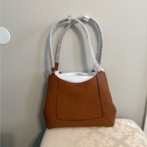 NWT Kate Spade Lena Brown Leather Shoulder Bag